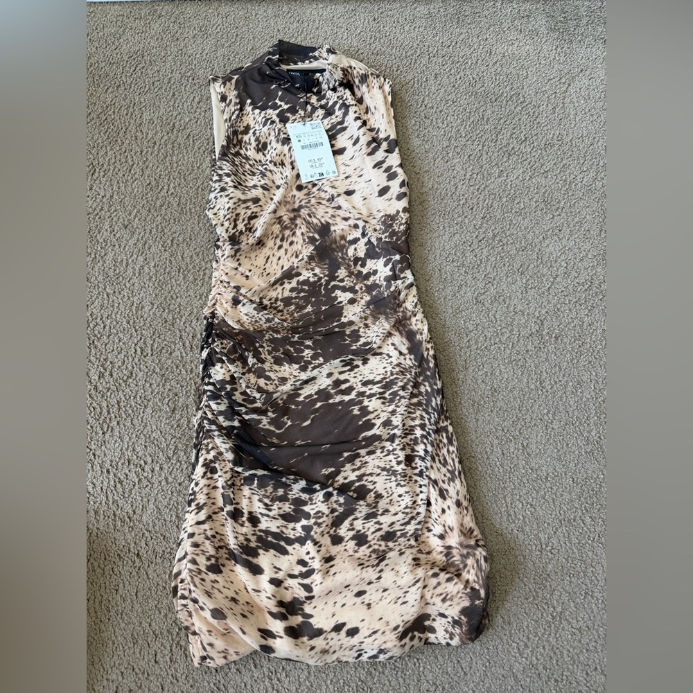 Animal Print Sleeveless Dress